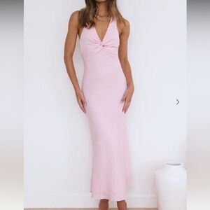 Hello Molly stay away maxi pink dress